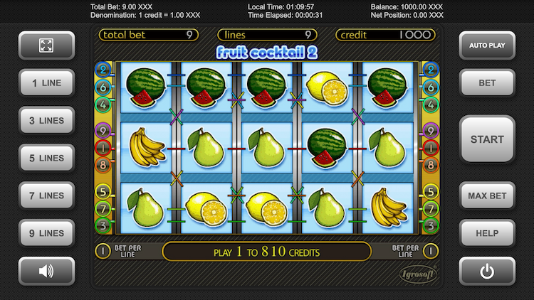 Igrosoft Fruit Slot Fruit Cocktail 2