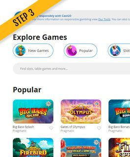 Going to the mobile online casino of your choice with one click.